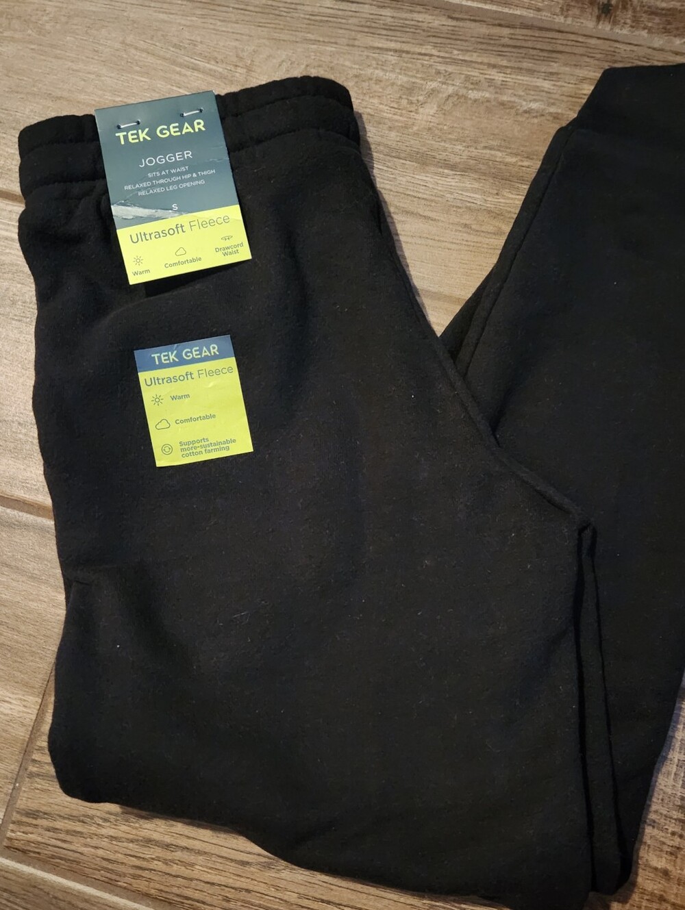 tek gear Black Ultrasoft Fleece Joggers for Kids